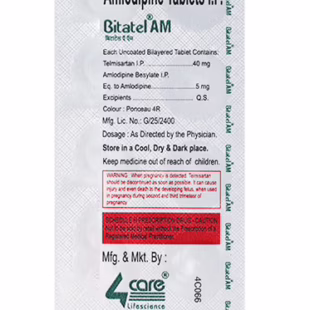 Bitatel AM 40mg/5mg Tablet