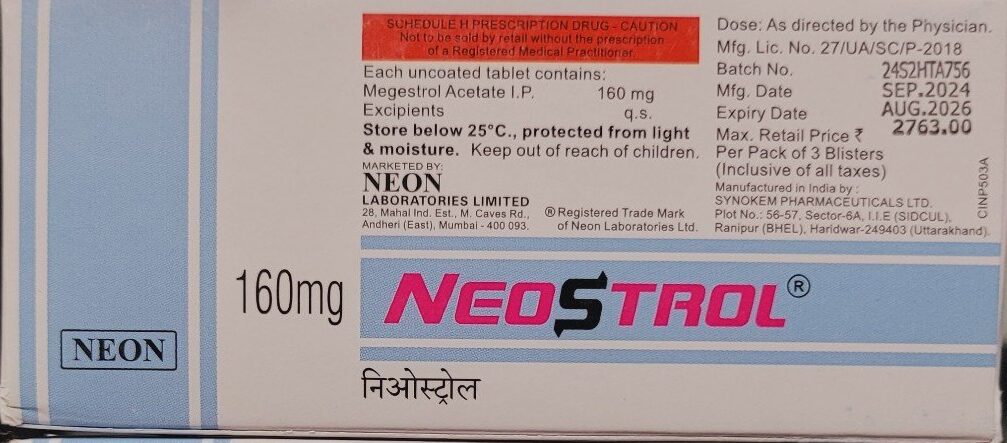 Neostrol 160mg Tablet
