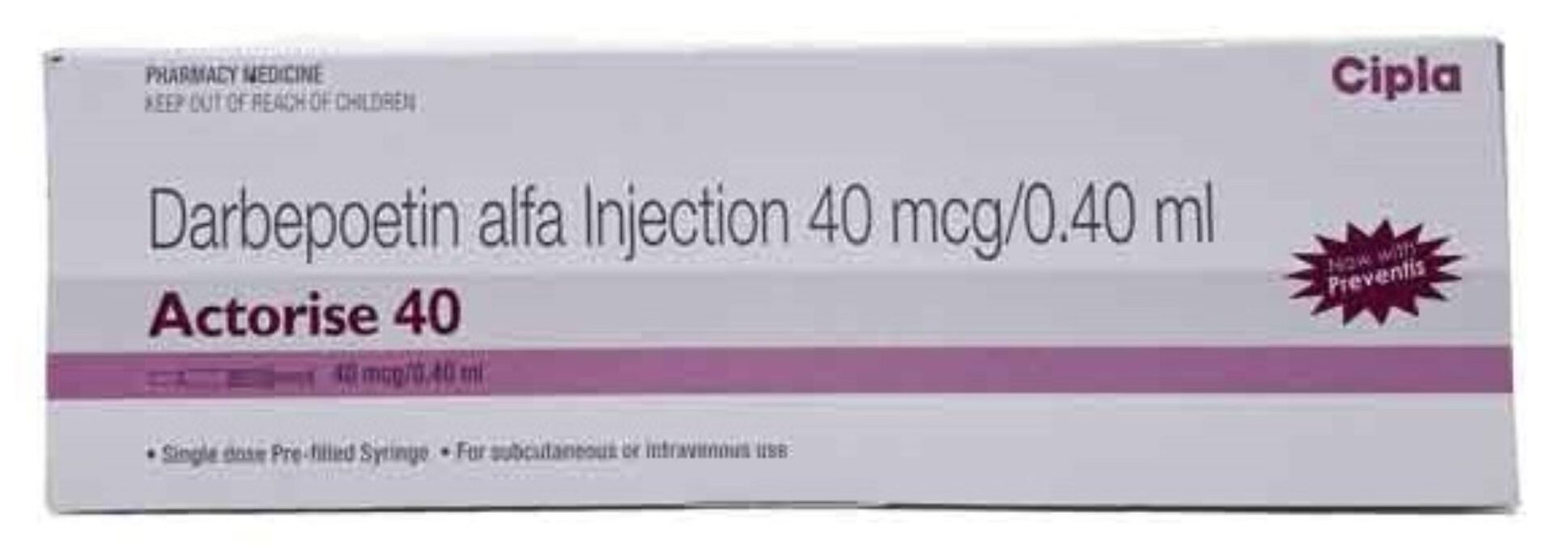 Actorise 40mcg Injection