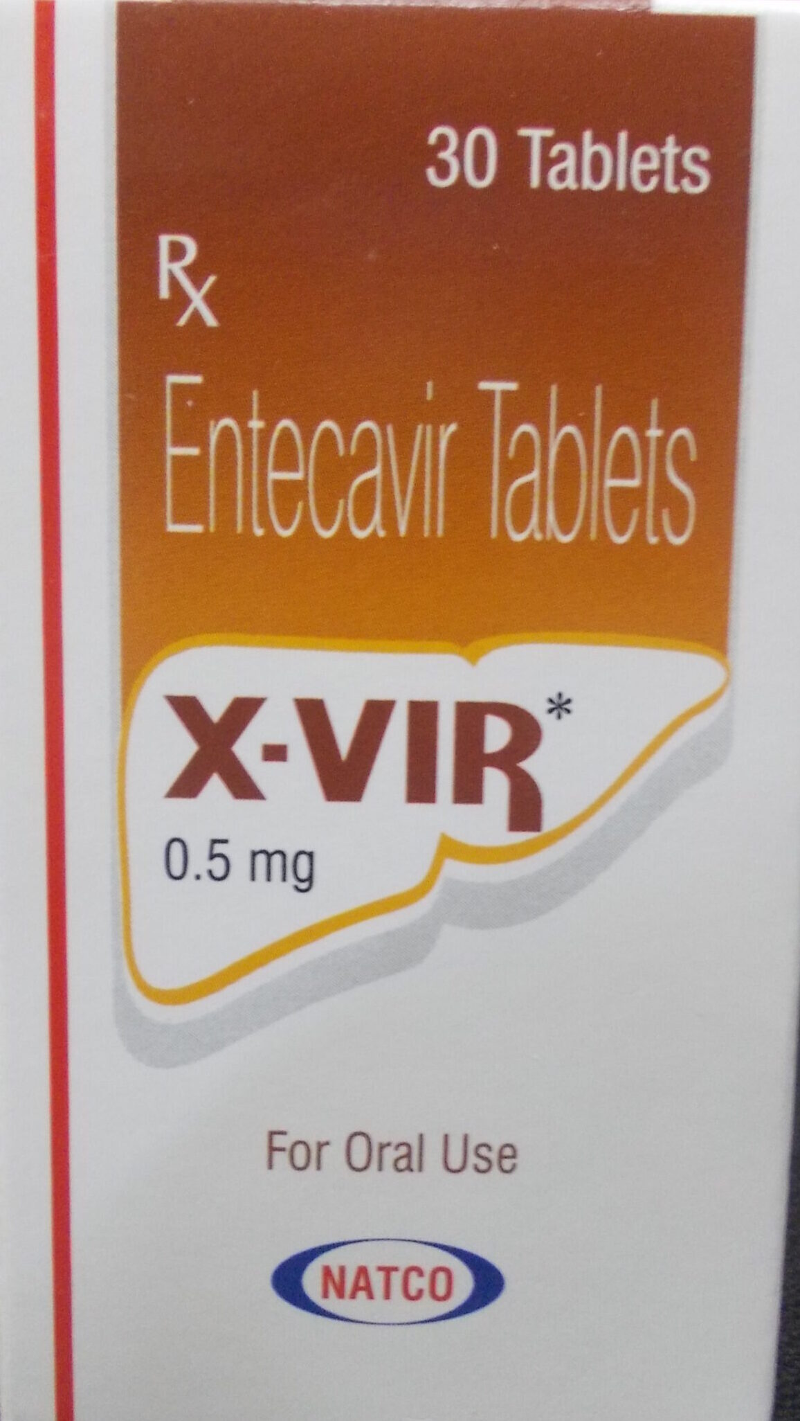 X VIR 0.5mg Tablet