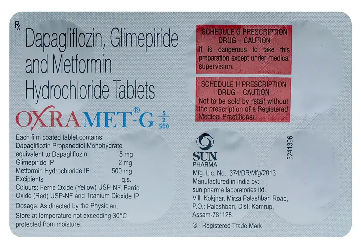 Oxramet G XR 5/2/500mg Tablet